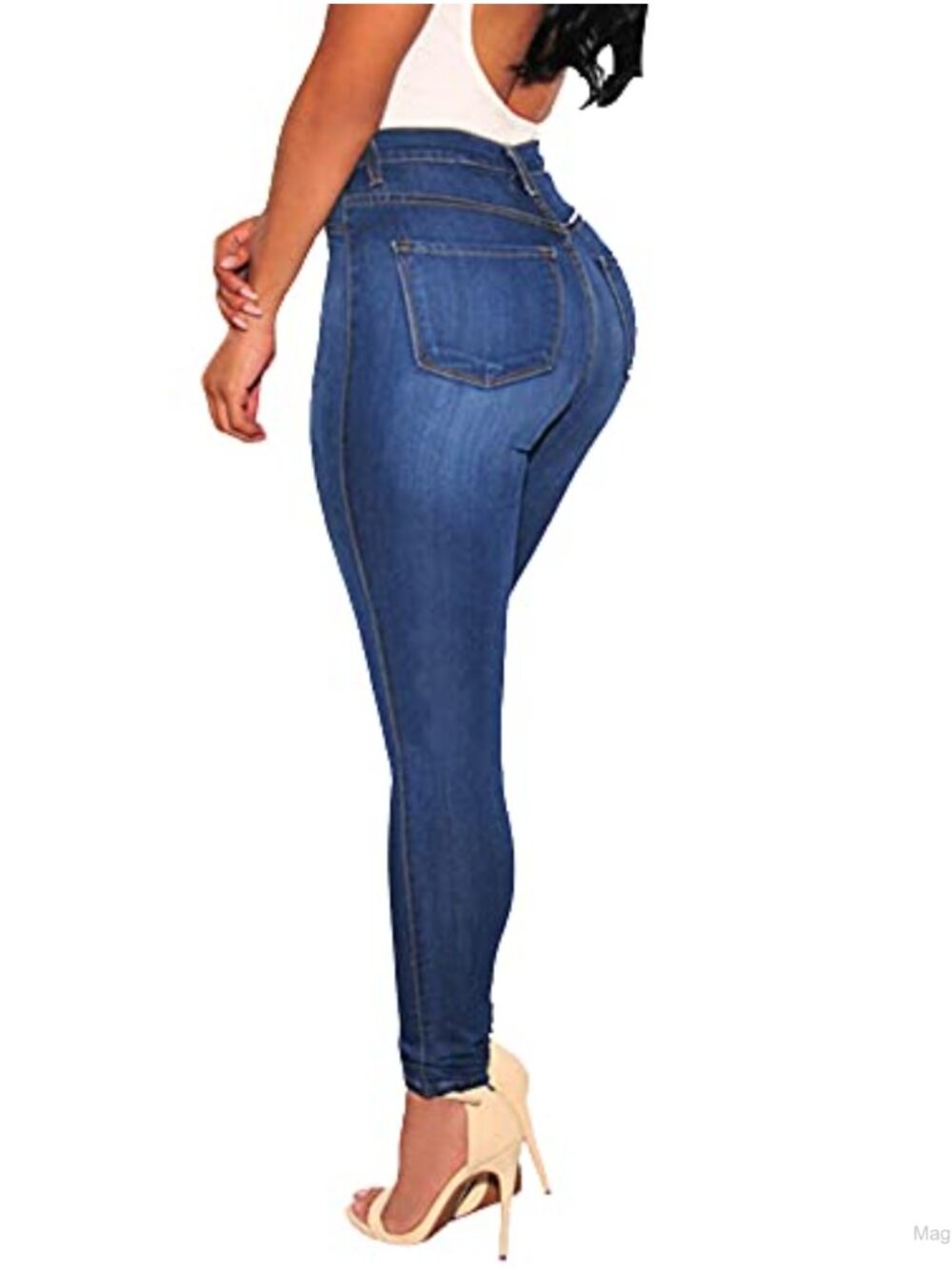 High Waisted Butt Lift Skinny Stretch Jeans Denim